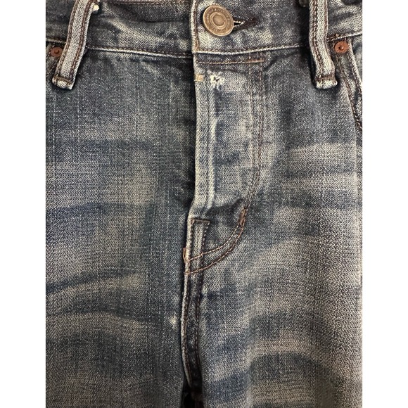 All Saints Blue Slim Straight Jeans - Picture 10 of 12